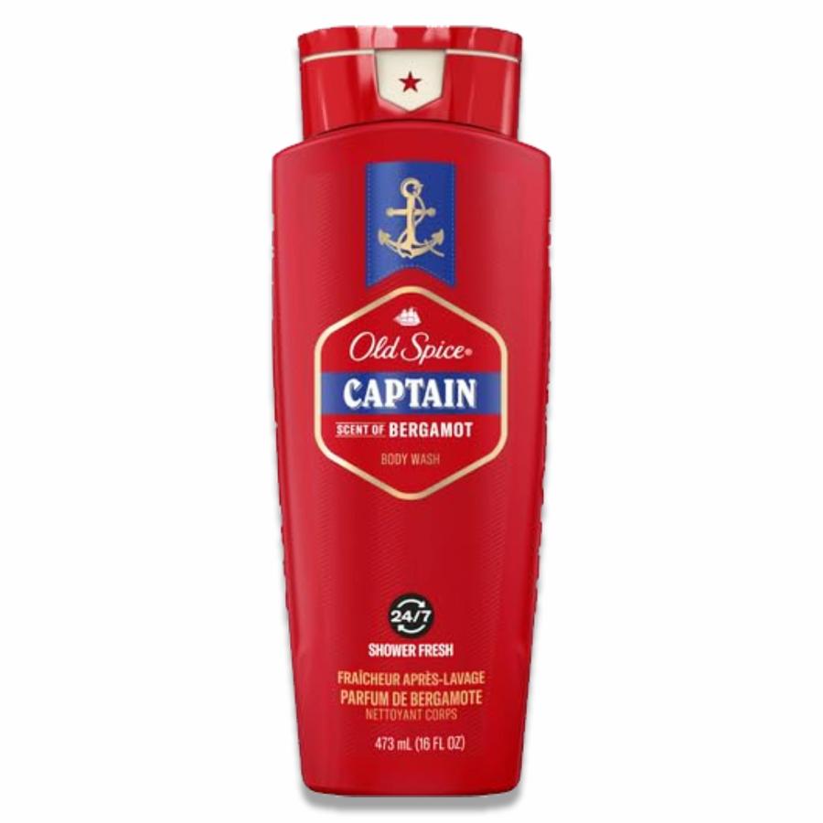 Old Spice - Red Collection Body Wash for Men, Captain - 16 Oz - 4 Pack