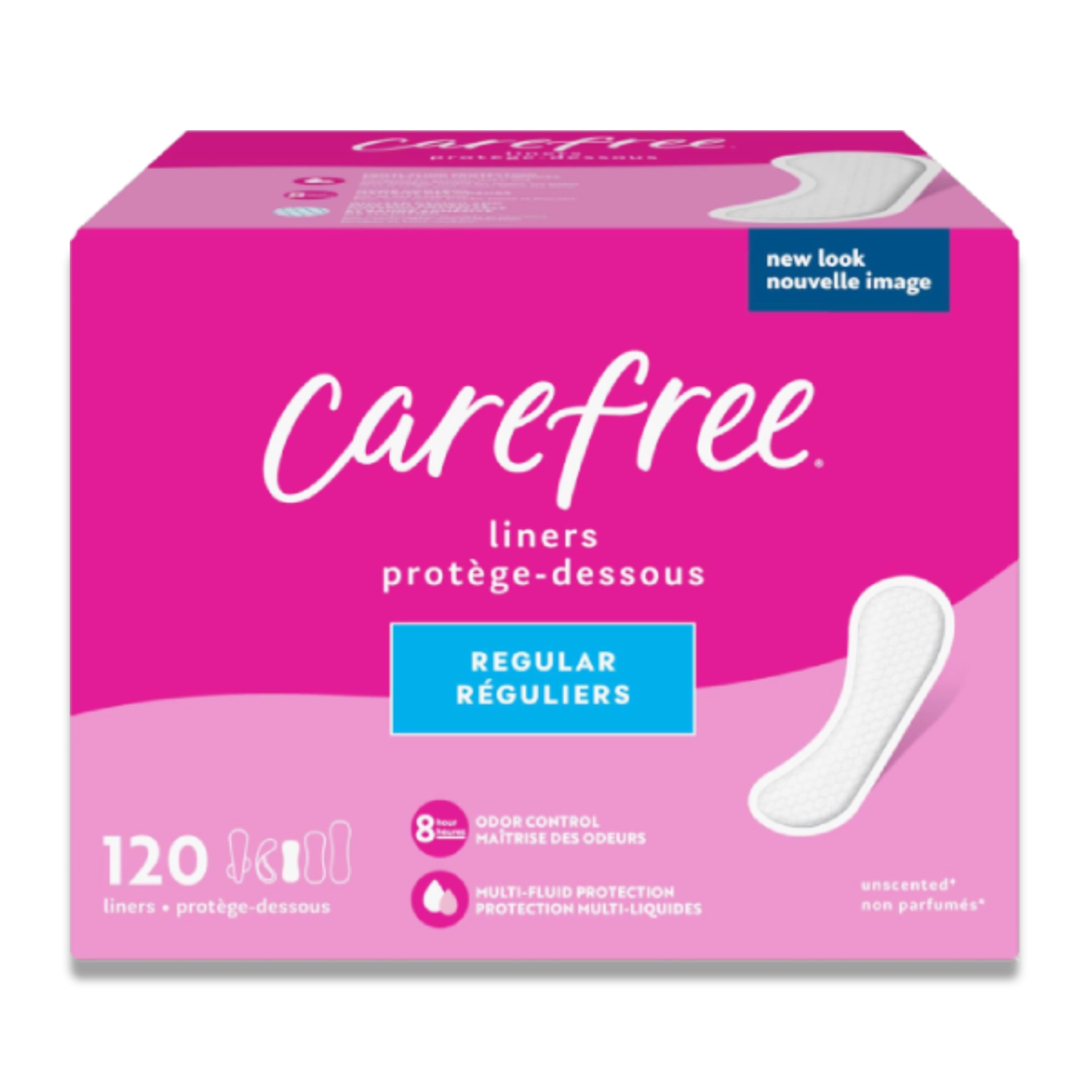 Carefree Acti-Fresh Panty Liners - Regular, 120 Ct - 12 Pack