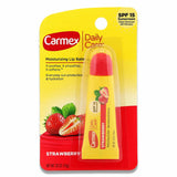 Carmex - Daily Care Lip Balm, Strawberry, SPF 15 - 0.35 Oz - 12 Pack