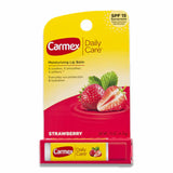 Carmex - Daily Care, Moisturizing Lip Balm, Strawberry, SPF 15 - 0.15 Oz - 12 Pack