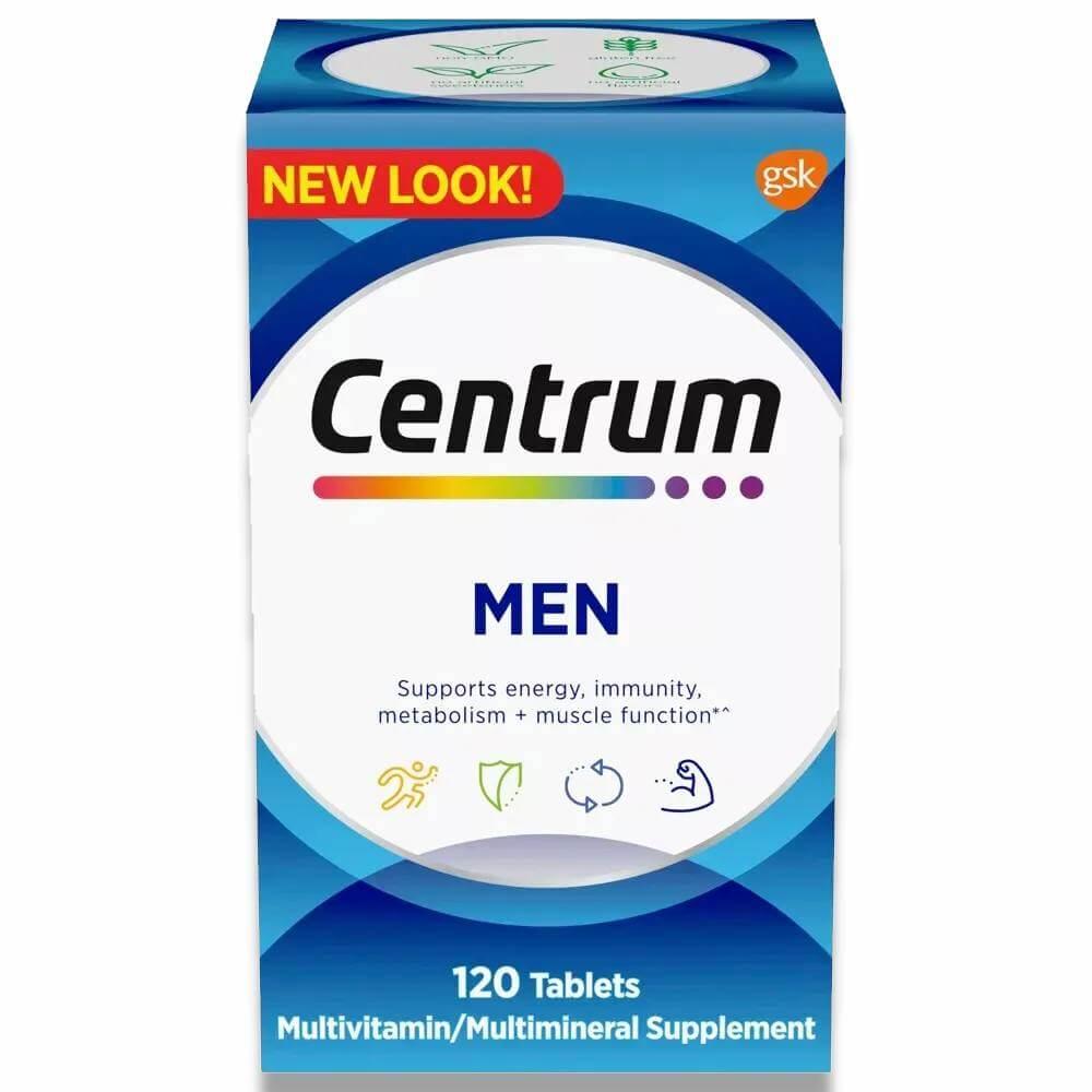 Centrum Men Multivitamin Tablets 120 Ct 12 Pack Contarmarket