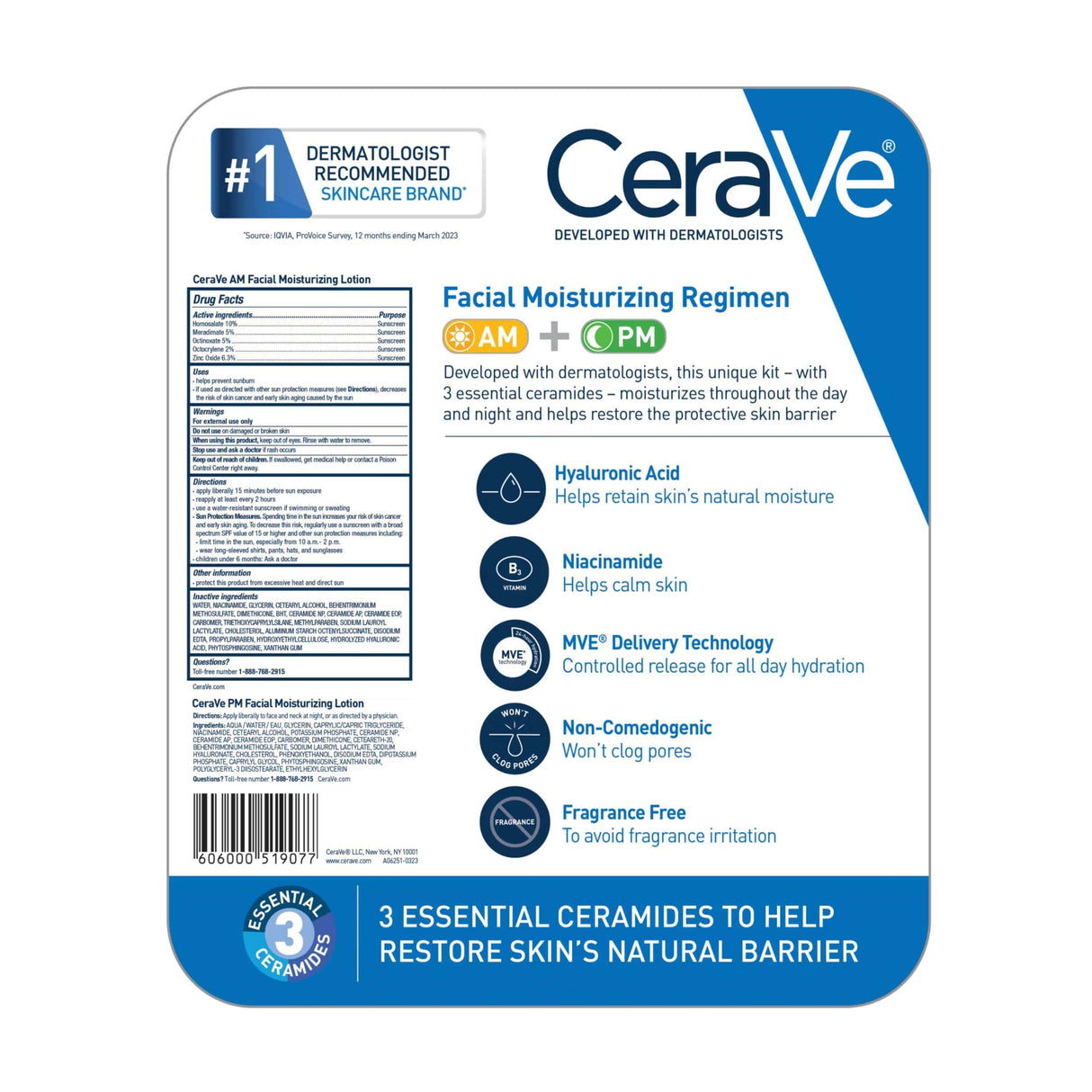 CeraVe - Facial Moisturizing Kit - 3 Oz - 2 Pack