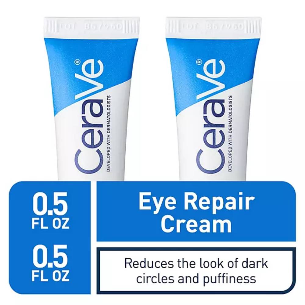 CeraVe - Eye Repair Cream for Dark Circles & Puffiness - 0.5 Oz - 2 Pack