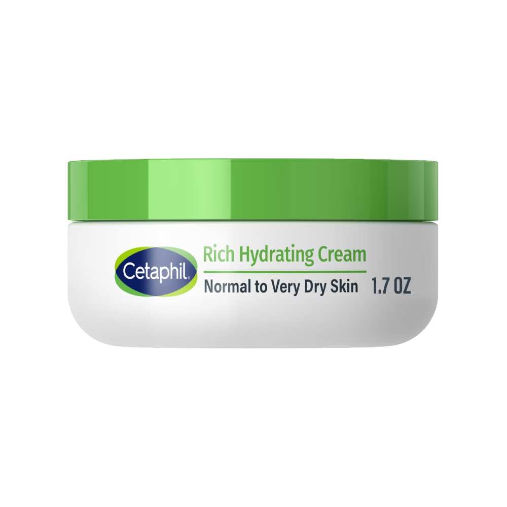 Cetaphil - Rich Hydrating Face Cream with Hyaluronic Acid - 1.7 Oz - 12 Pack