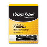 ChapStick - Classic, Regular Flavor, Skin Protectant Lip Balm Tube - 0.15 Oz - 12 Pack