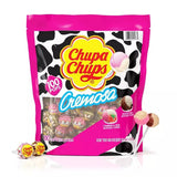 Chupa Chups - Cremosa Lollipops, Strawberry and Choco-Vanilla -100 Ct