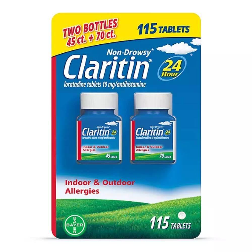 Claritin - 24 Hour Non-Drowsy Allergy Medicine Tablets - 115 Ct Each