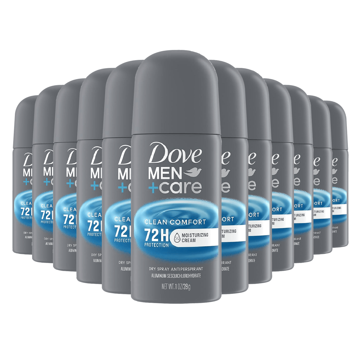 Dove - Men+Care Clean Comfort Antiperspirant & Deodorant Dry Spray - 1 Oz - 24 Pack - Travel Size