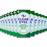 Clear Eyes - Itchy Eye Relief, Lubricant Redness Reliever Eye Drops - 0.5 Oz - 36 Pack