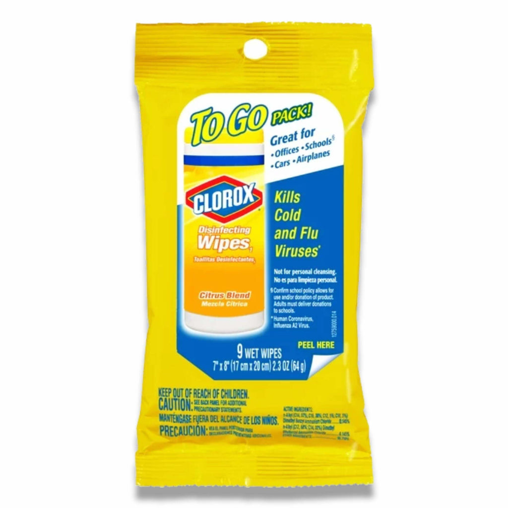 Clorox Disinfecting Wipes On The Go - Citrus Blend, 9 Ct - 24 Pack Contarmarket