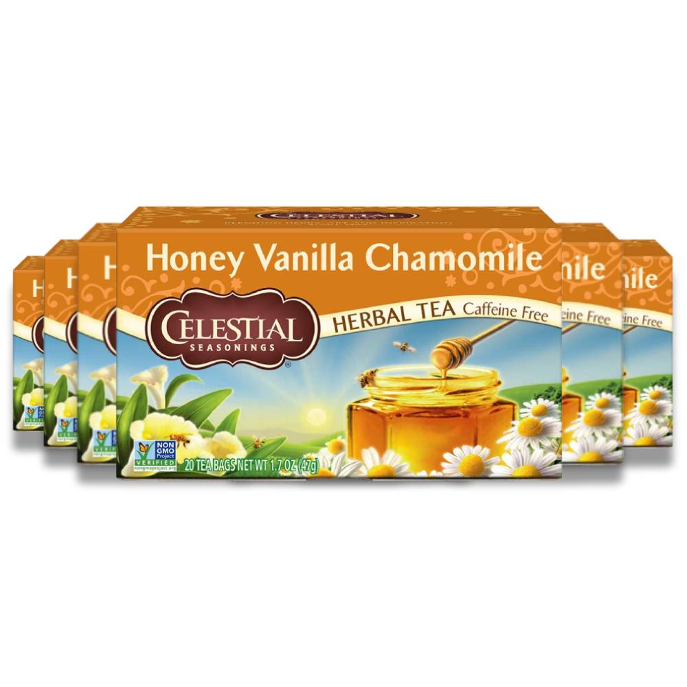 Celestial Seasonings - Herbal Tea, Honey Vanilla Chamomile - 20 Ct - 6 Pack