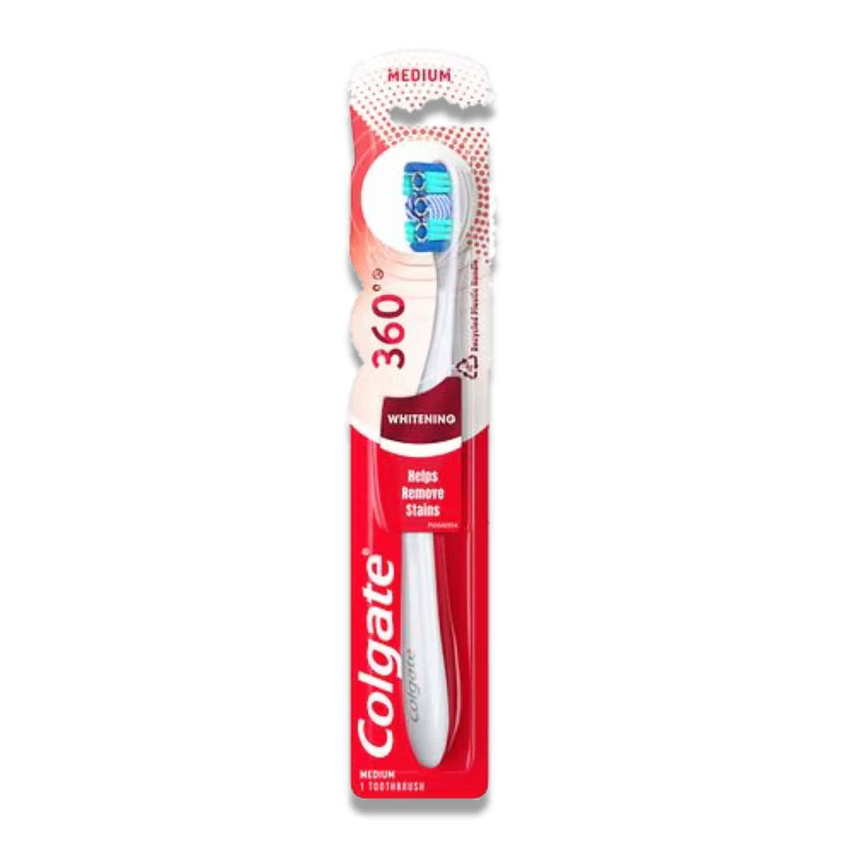 Colgate 360 Optic White Full Head Toothbrush, Medium - 72 Pack