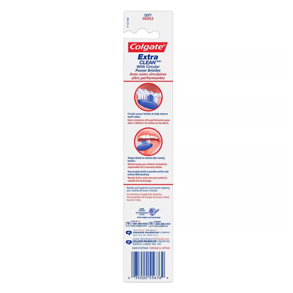 Colgate - Extra Clean Full Head ToothBrush, Soft, 1 Ea - 72 Pack