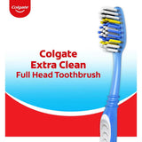 Colgate - Extra Clean Full Head Toothbrush, Variety Colors, Medium, 1 Ea - 72 Pack