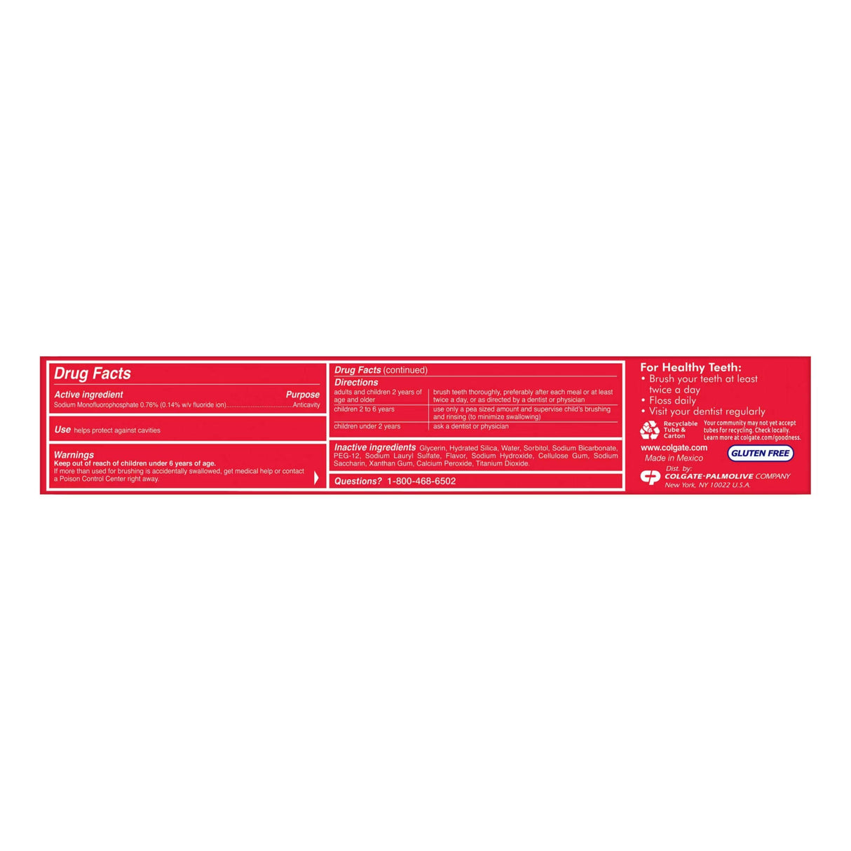 Colgate - Baking Soda & Peroxide Whitening, 5 Value Pack - 40 Oz Each