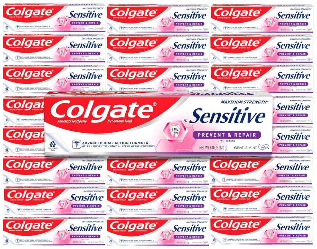 Colgate Sensitive Toothpaste - 6 oz, Prevent and Repair, 24 Pack Contarmarket