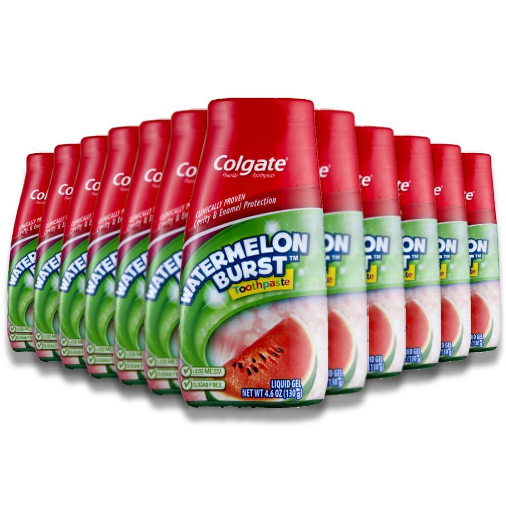 Colgate Watermelon Burst Gel Toothpaste - 4.6 oz - 12 Pack Contarmarket
