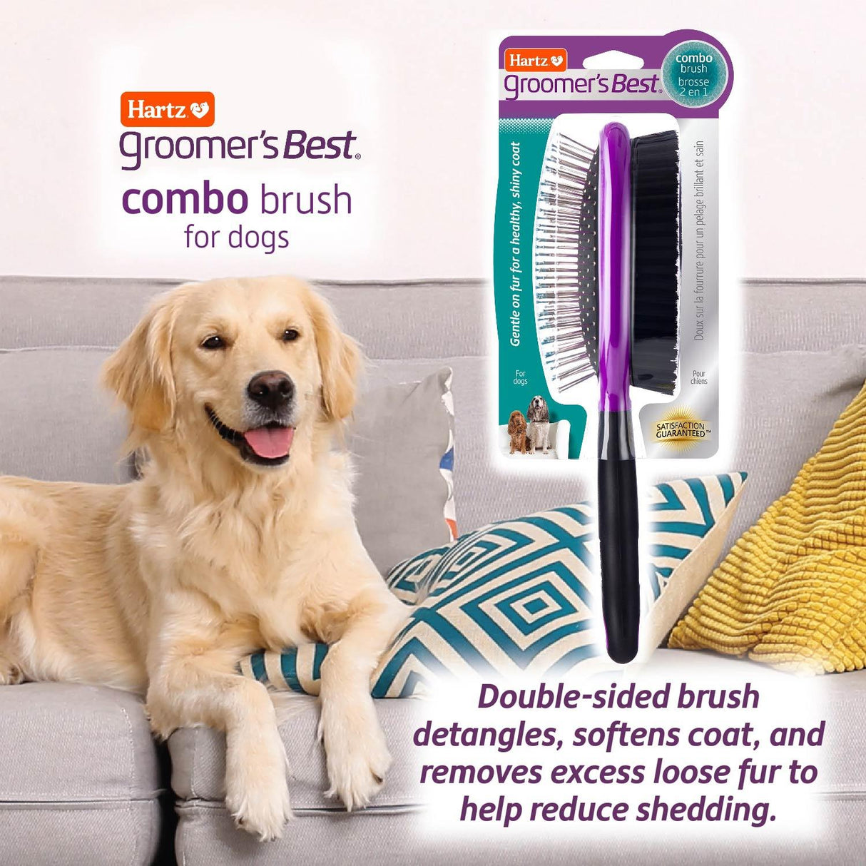 Hartz Groomer's Best Combo Dog Brush - 24 Pack