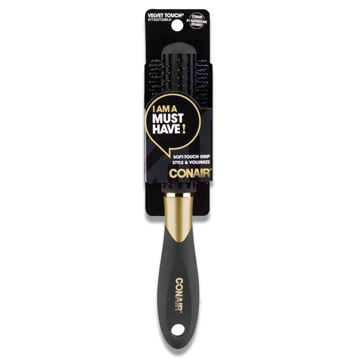 Conair -  Velvet  Touch Full Round Nylon  Brush  - 24 Pack