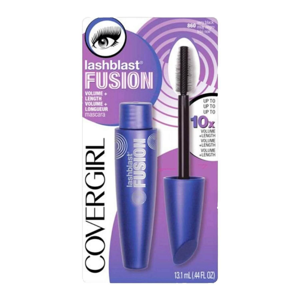 Covergirl LashBlast Fusion Mascara Very Black 860 0.44 Oz 24 Pack Contarmarket