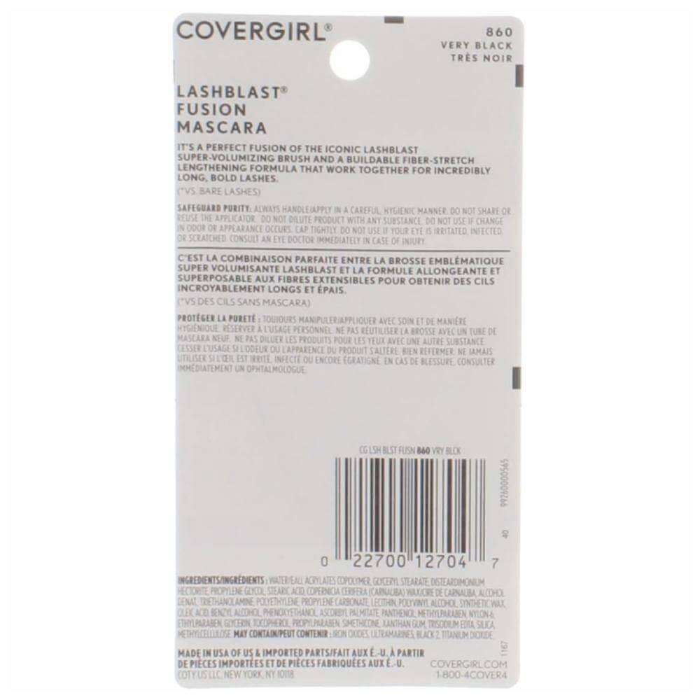 Covergirl LashBlast Fusion Mascara Very Black 860 0.44 Oz 24 Pack Contarmarket