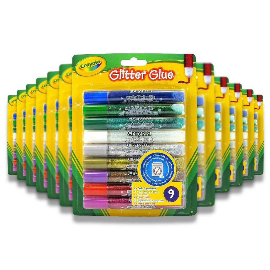 Crayola Washable Glitter Paint, Great for Classroom Projects, 6 Count