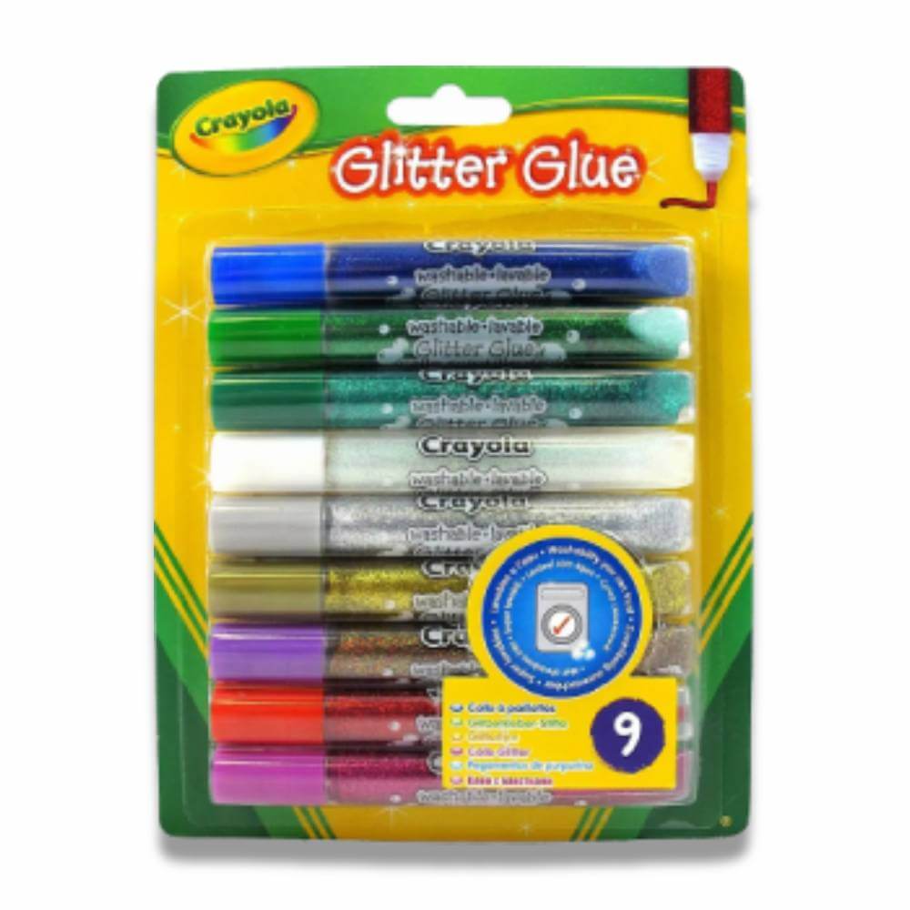 Crayola Washable Glitter Glue - 12 Pack Contarmarket