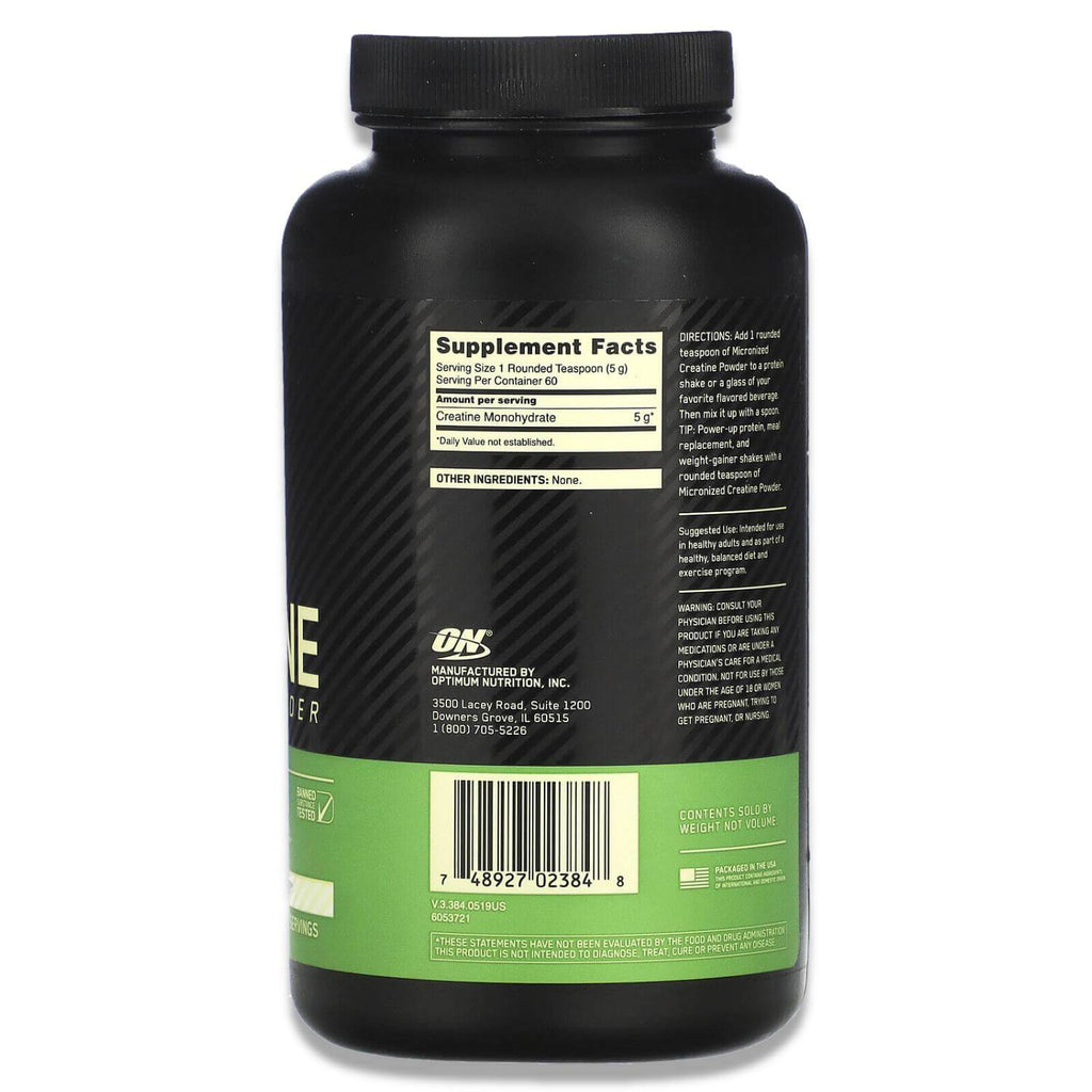 Optimum Nutrition Micronized Creatine Powder - Unflavored - 12 Pack Contarmarket