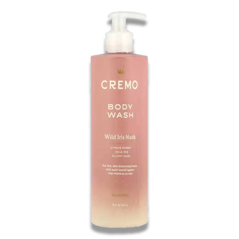 Cremo - Body Wash, Wild Iris and Musk  - 16 Oz - 12 Pack