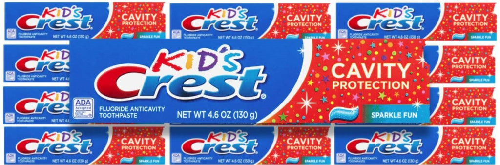 Crest Kid's Cavity Protection Toothpaste, Sparkle Fun - 4.6 Oz - 12 Pack Contarmarket