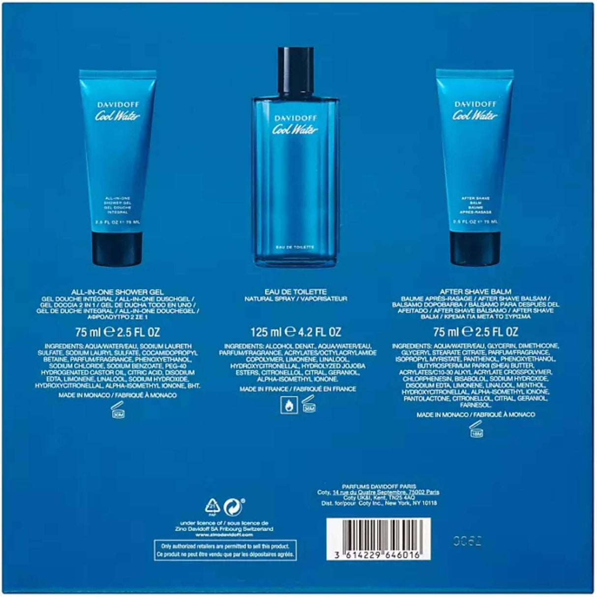 Davidoff - Cool Water Fragrance - 3 Piece Set