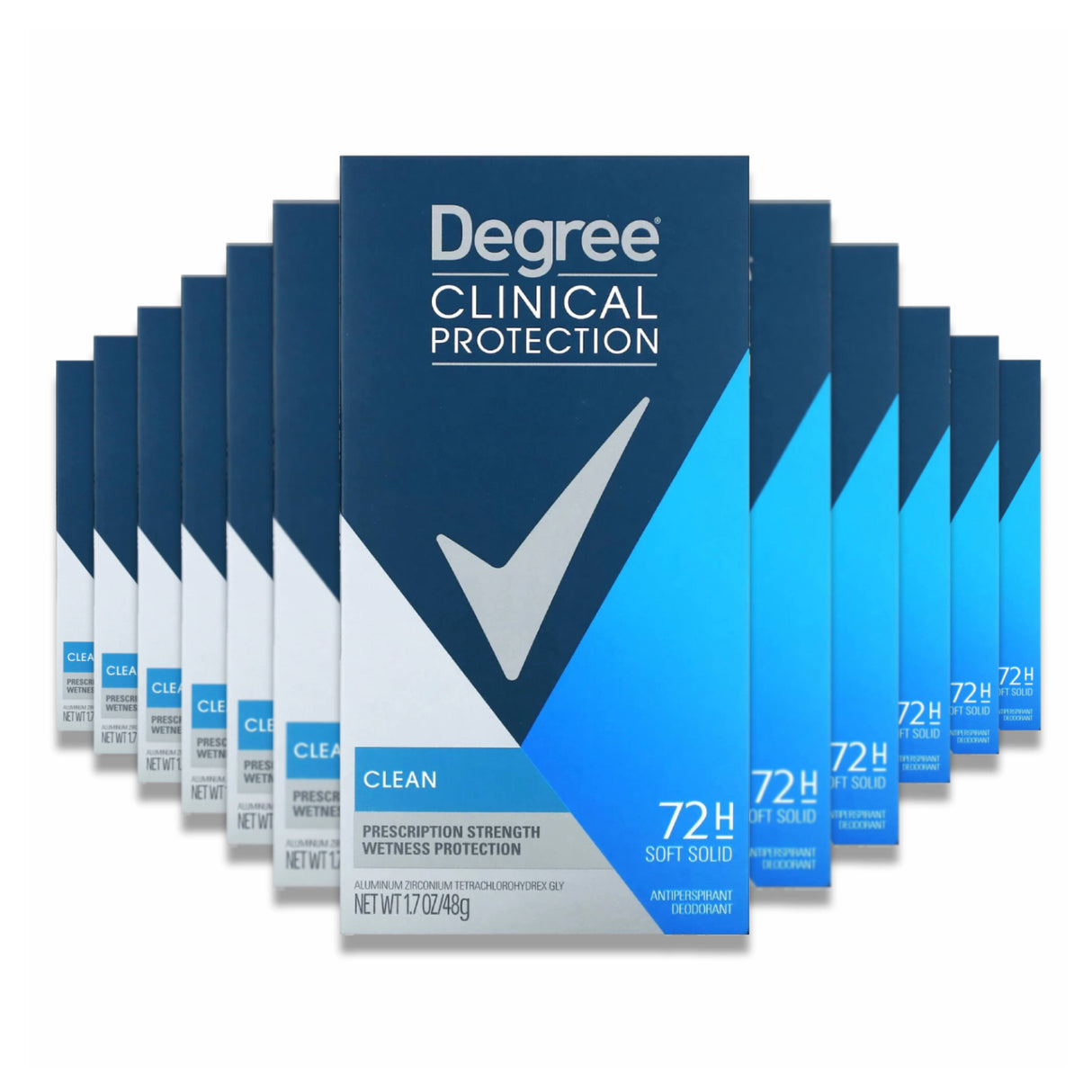 Degree - Men Clinical Protection Anti-Perspirant Clean- 1.7 Oz - 12  Pack