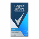 Degree - Men Clinical Protection Anti-Perspirant Clean- 1.7 Oz - 12  Pack