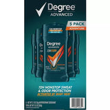 Degree Men Advanced Protection Anti-Perspirant, Adventure - 5 Pack - 2.7 Oz