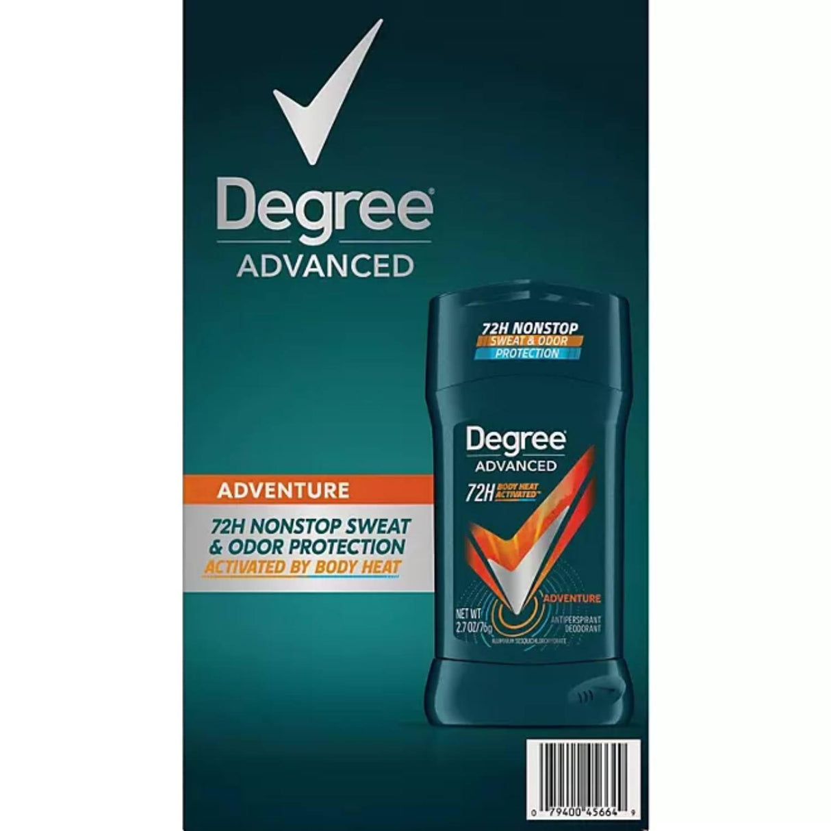 Degree Men Advanced Protection Anti-Perspirant, Adventure - 5 Pack - 2.7 Oz