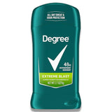 Degree Men - Antiperspirant Deodorant  AntiInvisible Solid Extreme Blast  2.7 Oz - 12 Pack