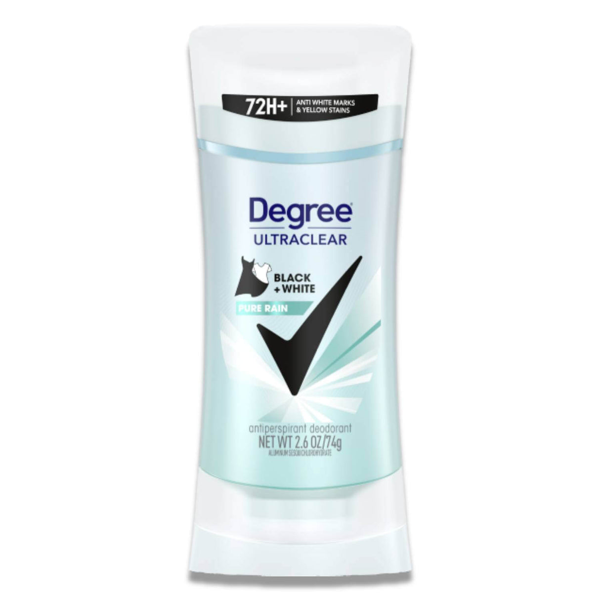 Degree Antiperspirant - Black + White, Pure Rain, For Women, 2.7 Oz - 12 Pack Contarmarket