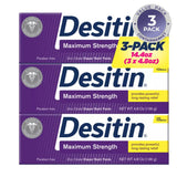 Desitin Maximum Strength Zinc Oxide Diaper Rash Paste 4.8 oz. - 3 pack