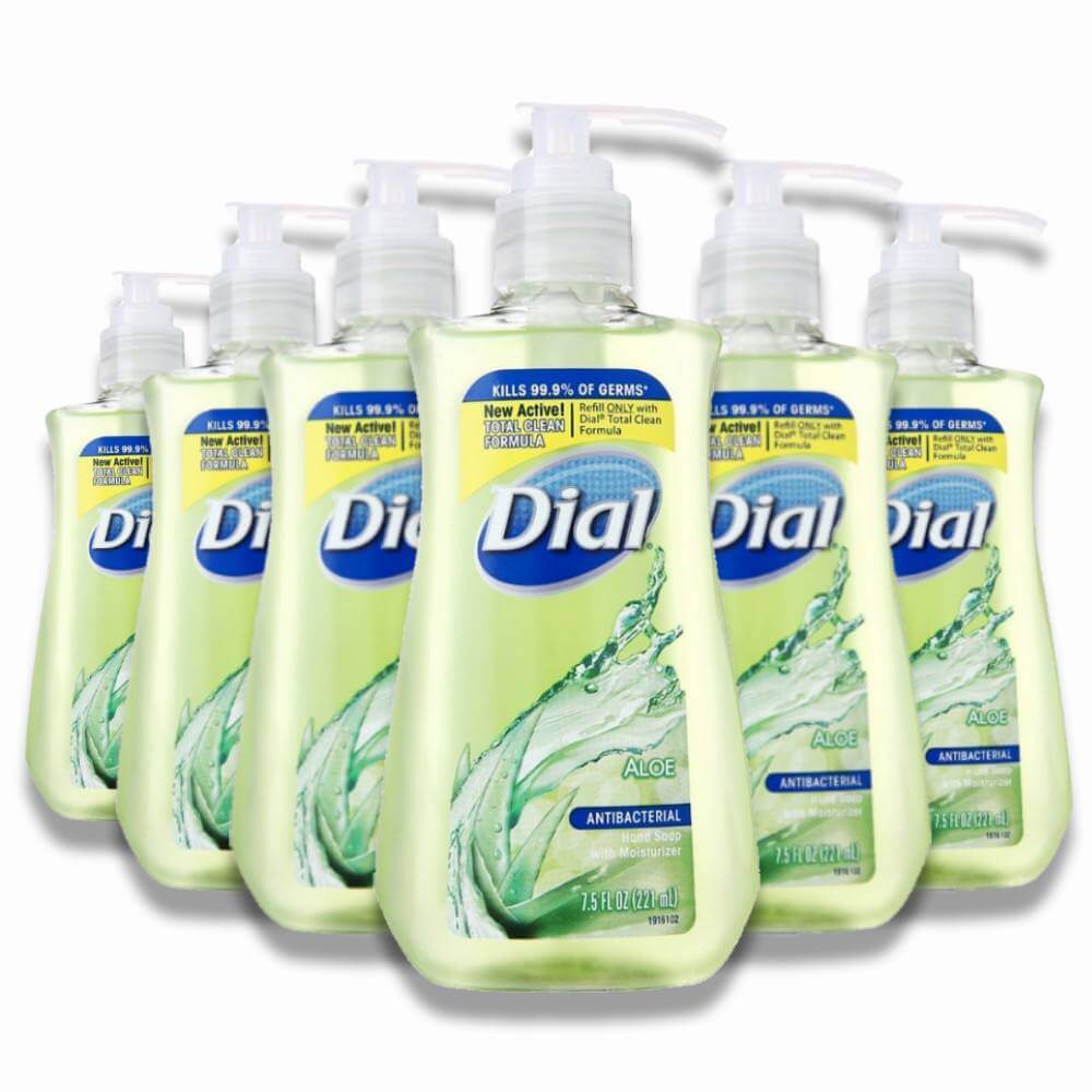 Dial Aloe Foaming Hand Soap 7.5 Oz 6 Pack Contarmarket