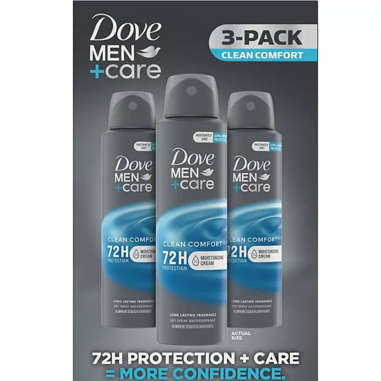 Dove Men's + Care Clean Comfort - 3.8 Oz - 3 Pack