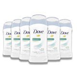 Dove - Invisible Solid Antiperspirant  Deodorant stick for women Sensitive - 2.6 oz - 6 Pack - OPEN BOX