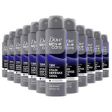 Dove -  Men+Care 72-Hour Stain Defense Dry Spray Antiperspirant & Deodorant Cool - 3.8 Oz - 12 Pack