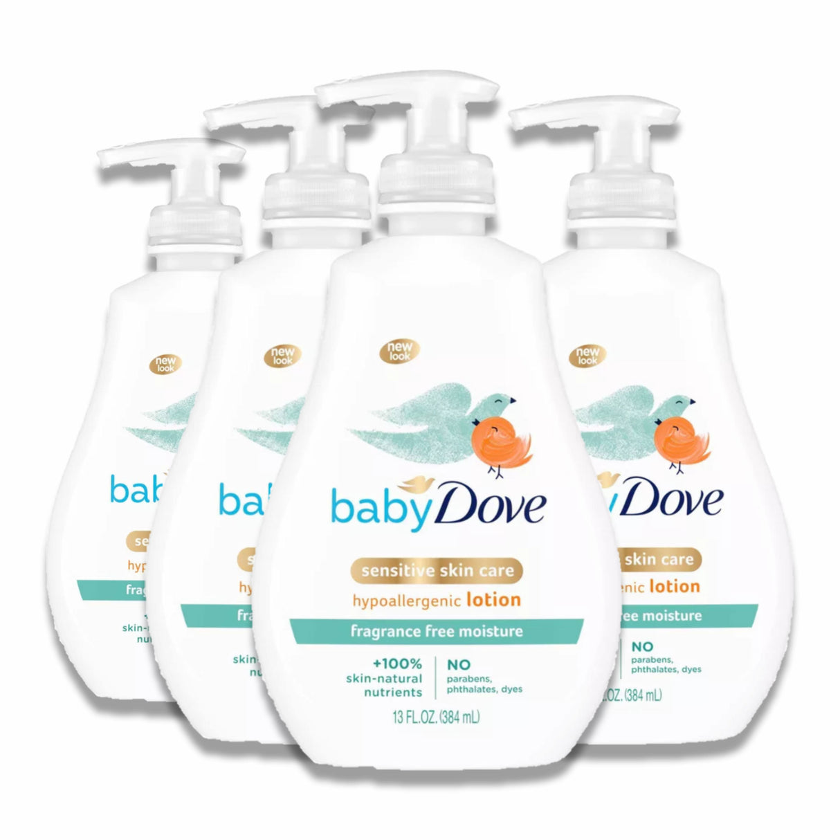 Baby Dove - Sensitive Moisture Fragrance-Free Lotion - 13 Oz - 4 Pack