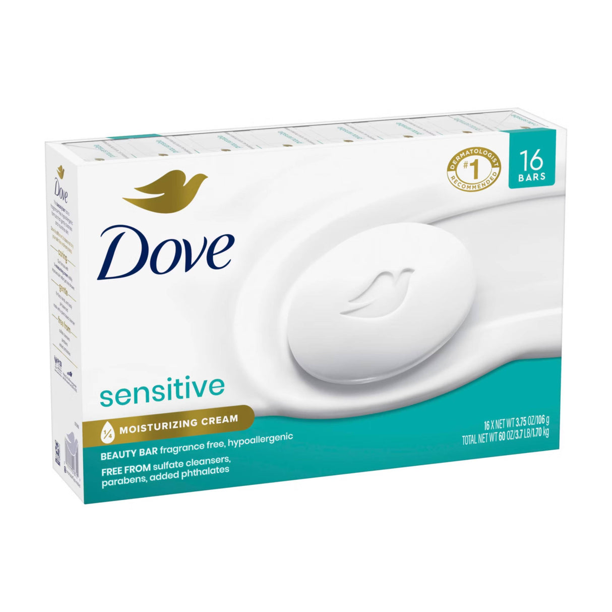 Dove  - Beauty Bar Sensitive Skin - 16 Ct Each