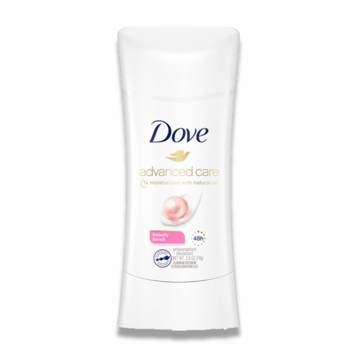 Dove -Advanced Care, 48h Antiperspirant Deodorant, Beauty Finish - 2.6 Oz - 12 Pack