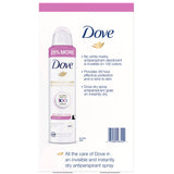 Dove - Clear Finish Antiperspirant Spray - 3 Ct Each