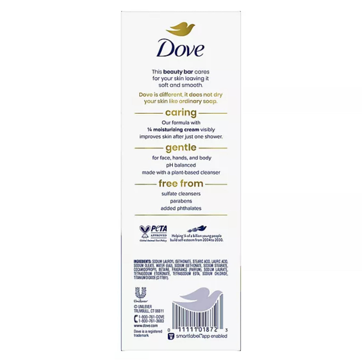 Dove - Beauty Bar Soap, Original White - 3.75 Oz - 16 Ct