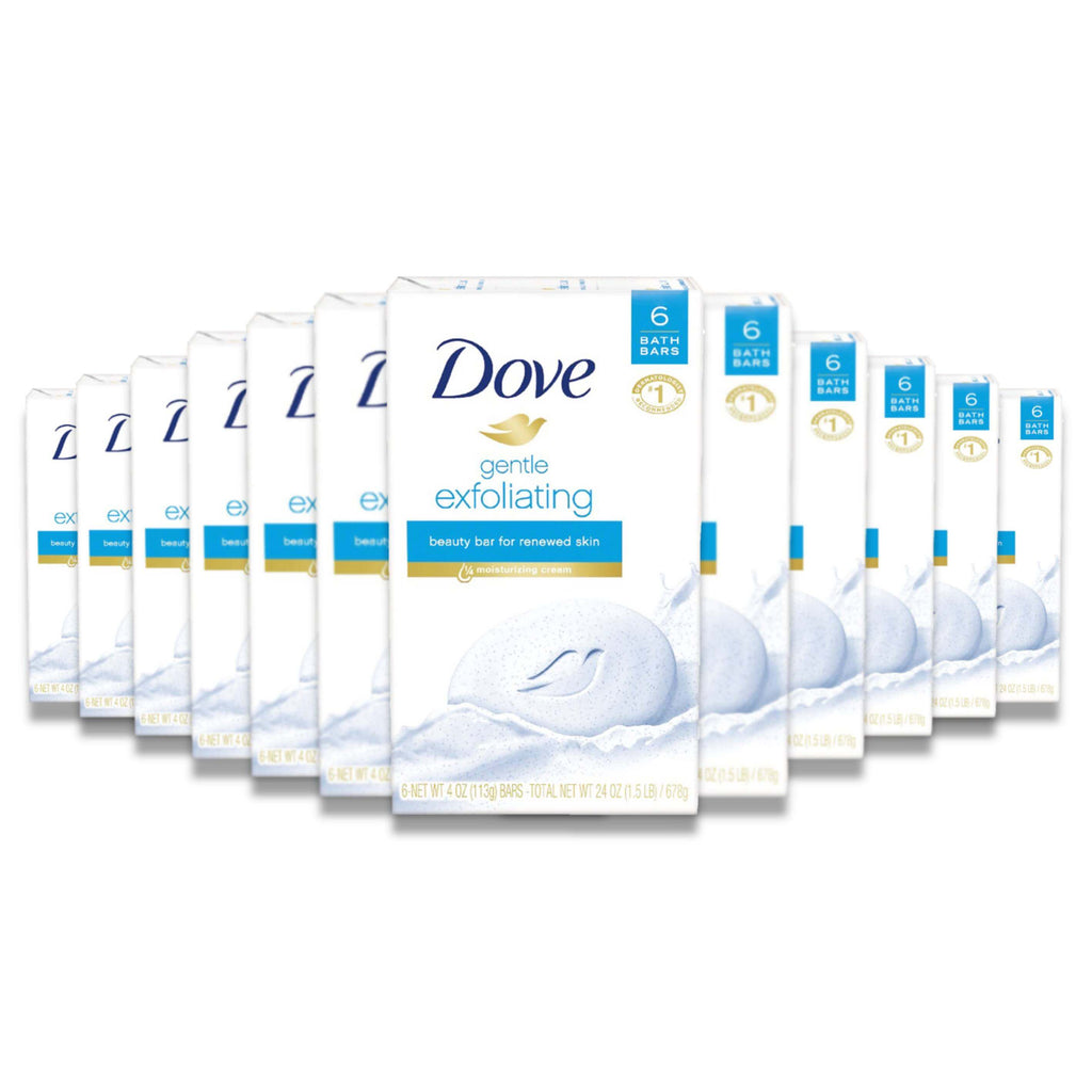 Dove Gentle Exfoliating Beauty Bar - 3.75 oz - 12 Pack Contarmarket