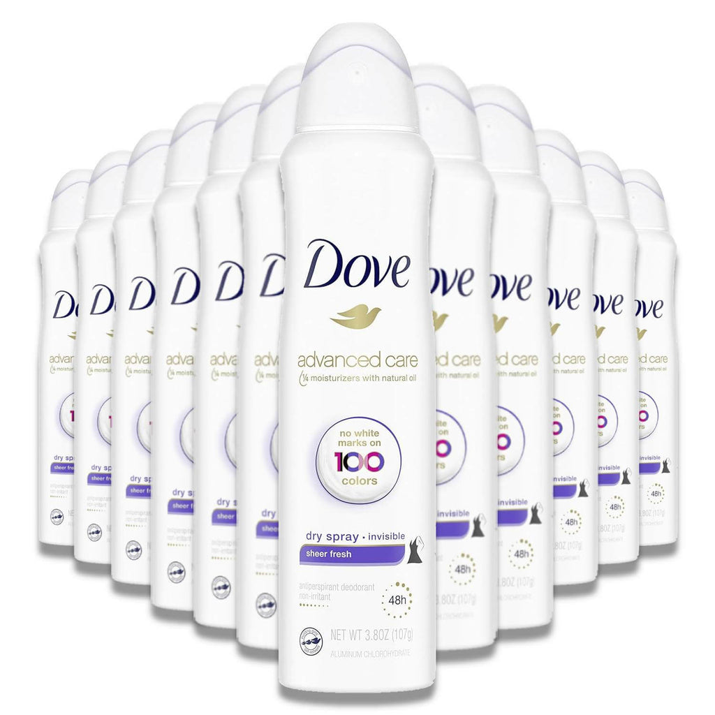 Dove Men + Care Cool Fresh 72H Dry Spray Antiperspirant Deodorant for Men  with Vitamin E and Non-Irritant Formula 107 g