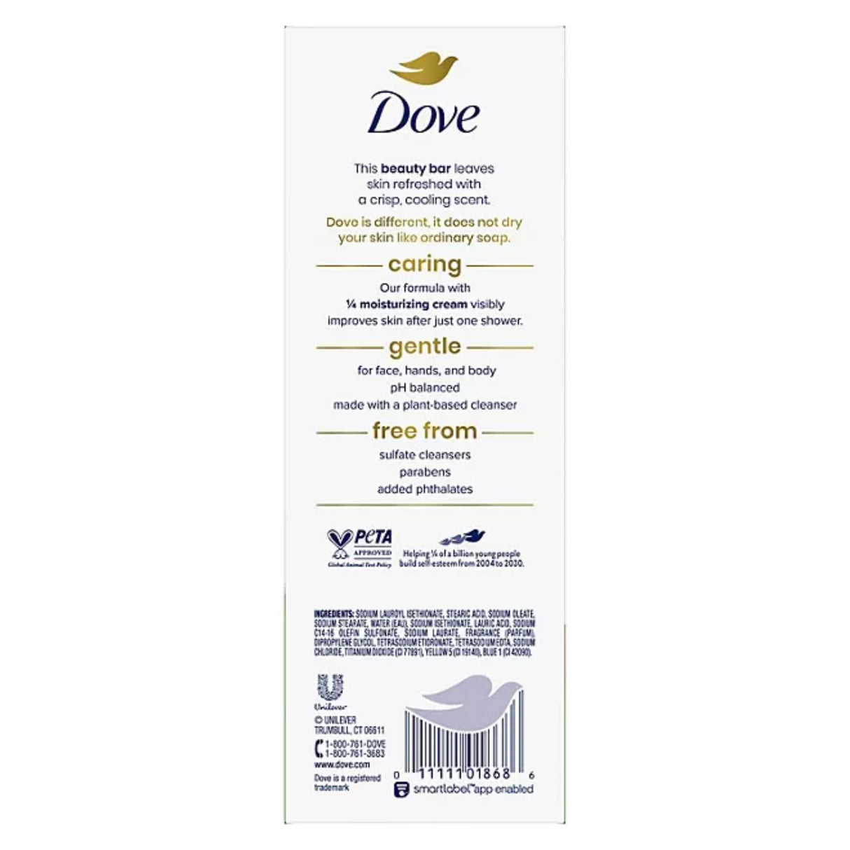 Dove - Go Fresh Beauty Bar, Cool Moisture - 3.75 Oz - 16 Ct